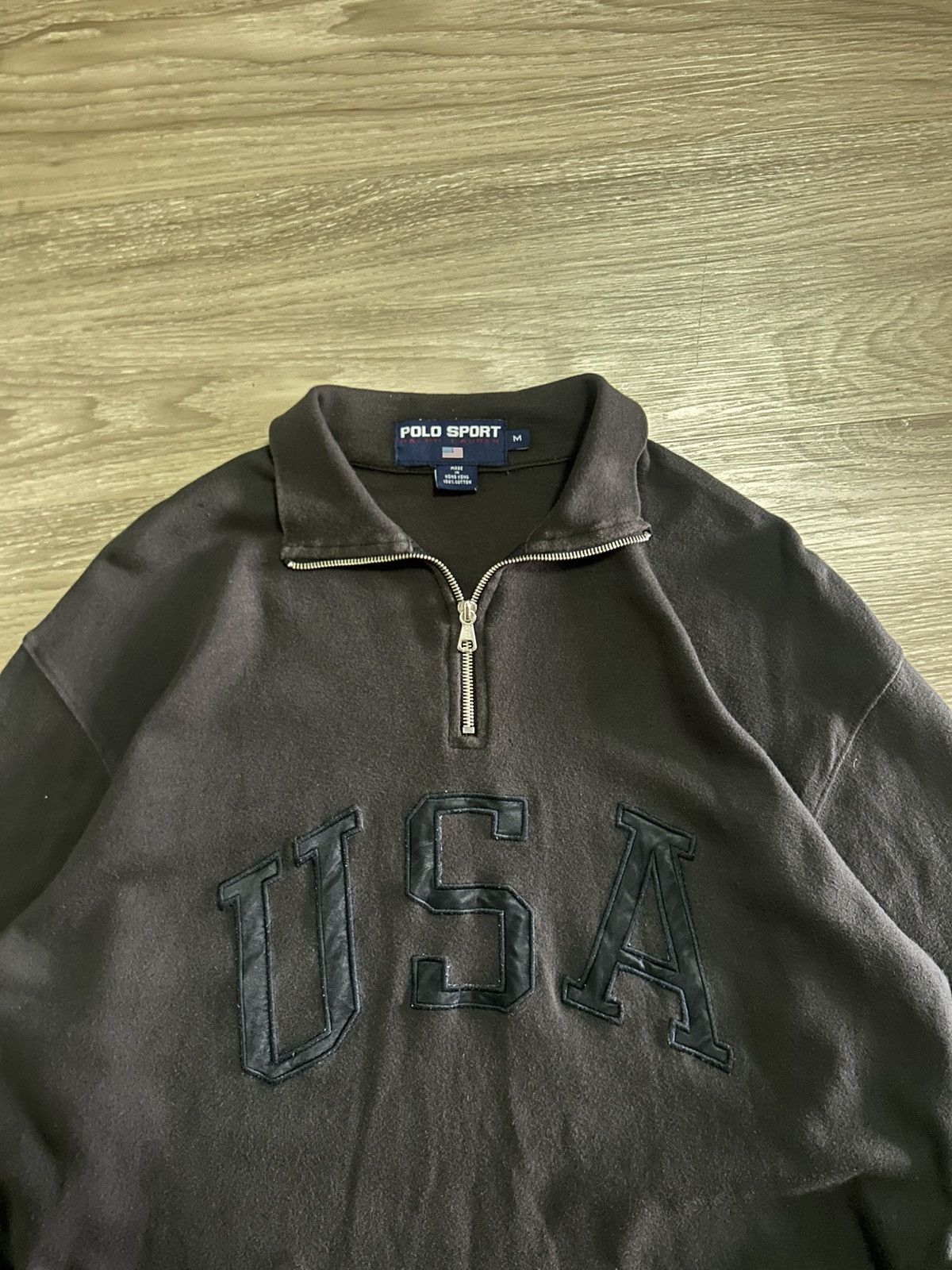 Polo Ralph Lauren 💥RARE💥VINTAGE 90s Polo Sport USA Big Logo Quarter-Zip Size US M / EU 48-50 / 2 - 3 Thumbnail