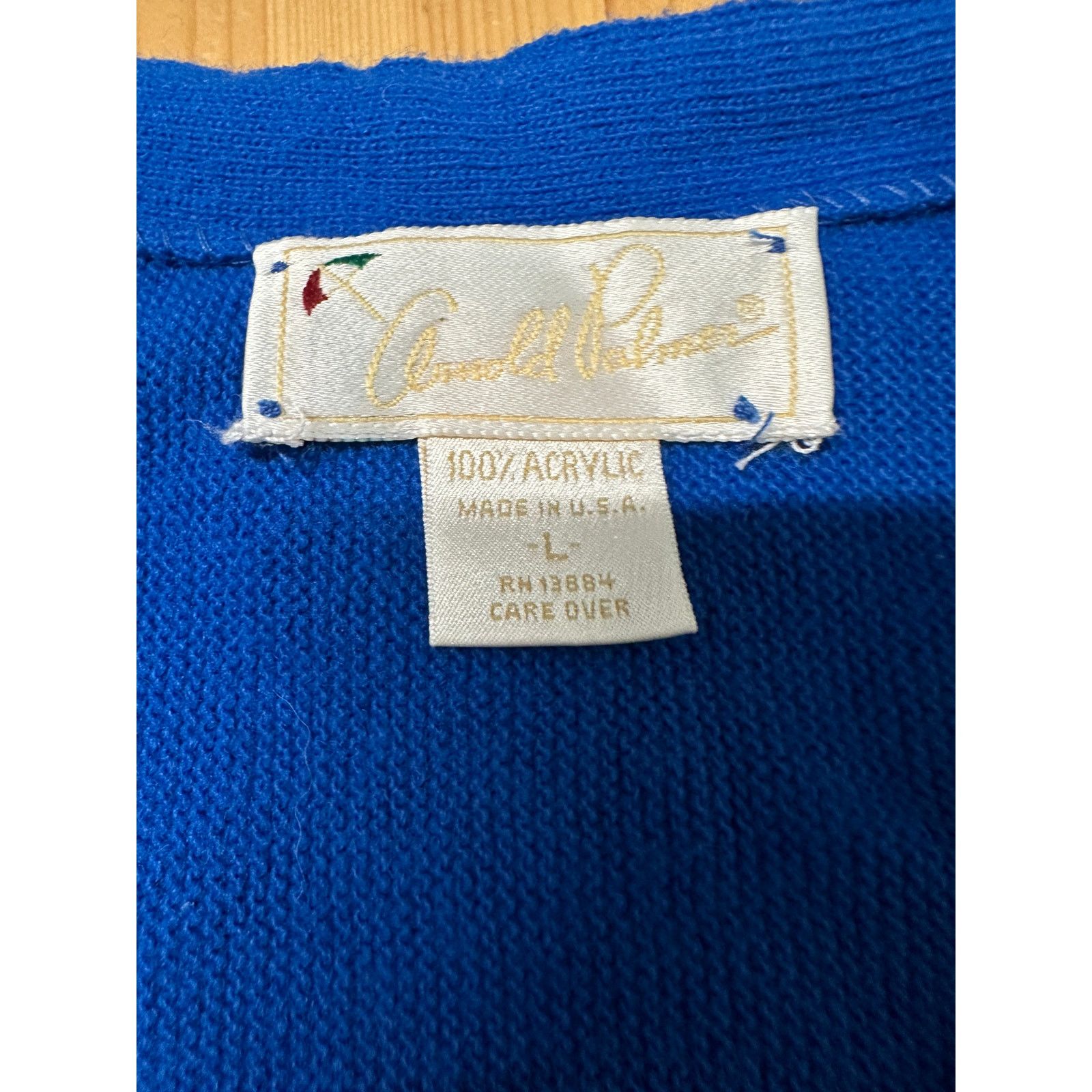 Other Vintage Arnold Palmer Mens Cardigan Sweater Large Size US L / EU 52-54 / 3 - 3 Thumbnail
