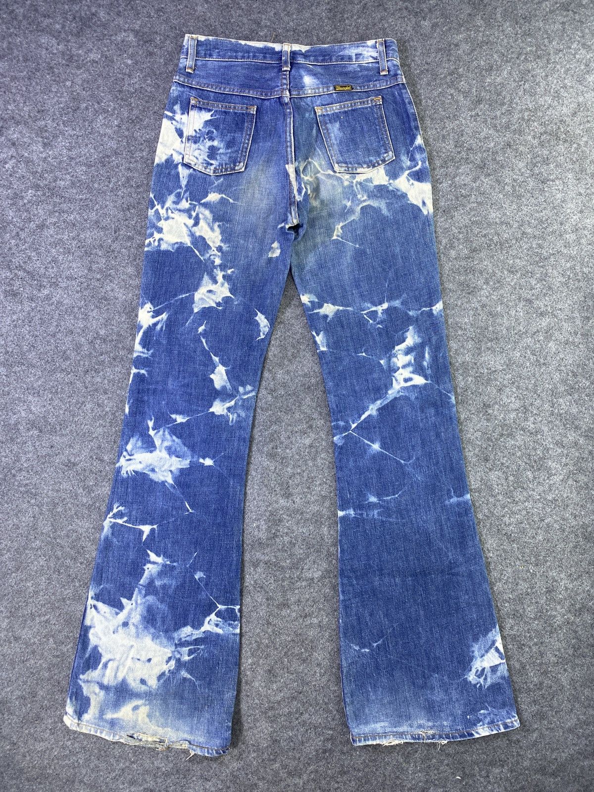 Jean × Vintage × Wrangler Vintage wrangler Flare Lightning Blue Jeans - J953 Size US 28 / EU 44 - 3 Thumbnail