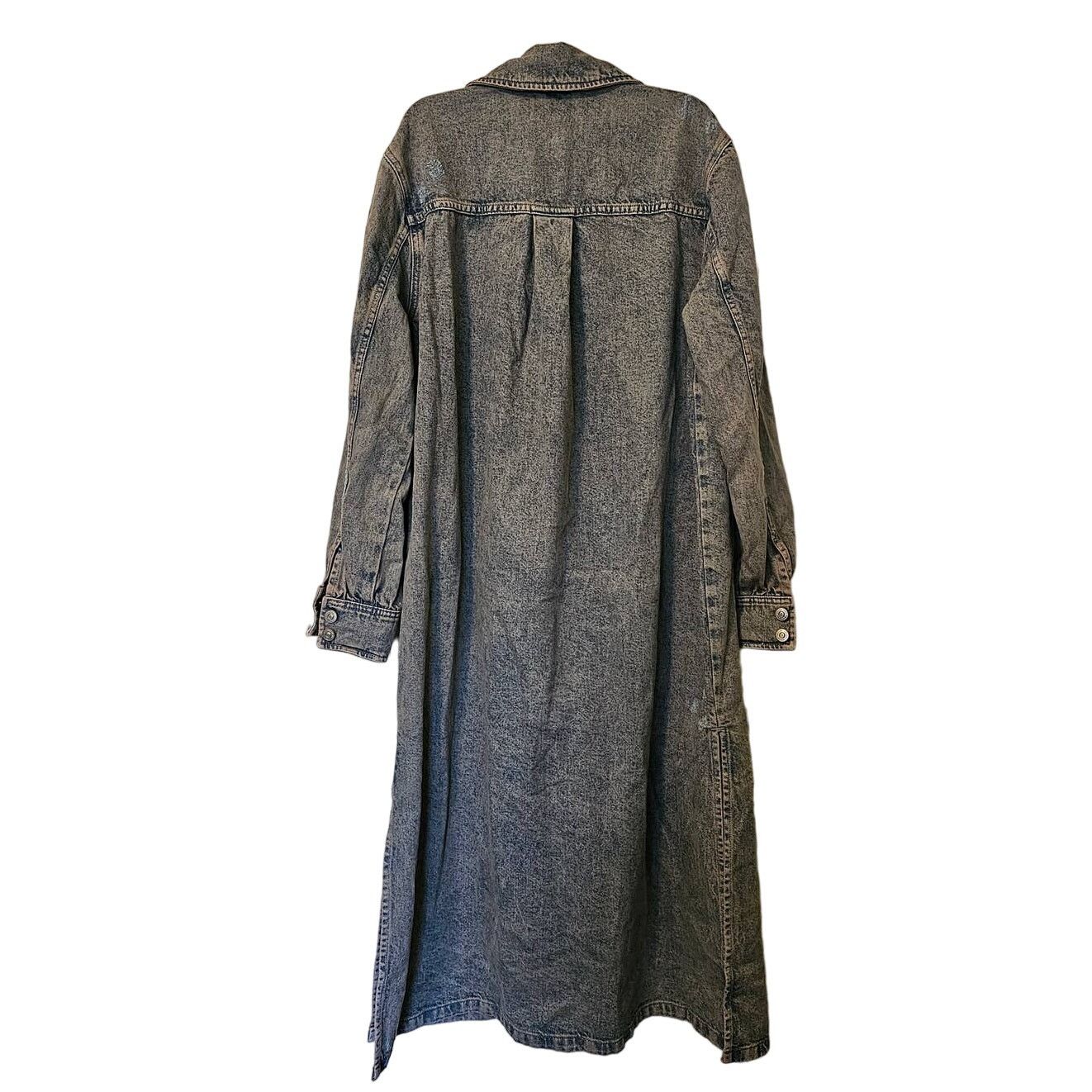 Free People New Free People Anna Lou Denim Duster $168 X-SMALL Blue Size XS / US 0-2 / IT 36-38 - 7 Thumbnail