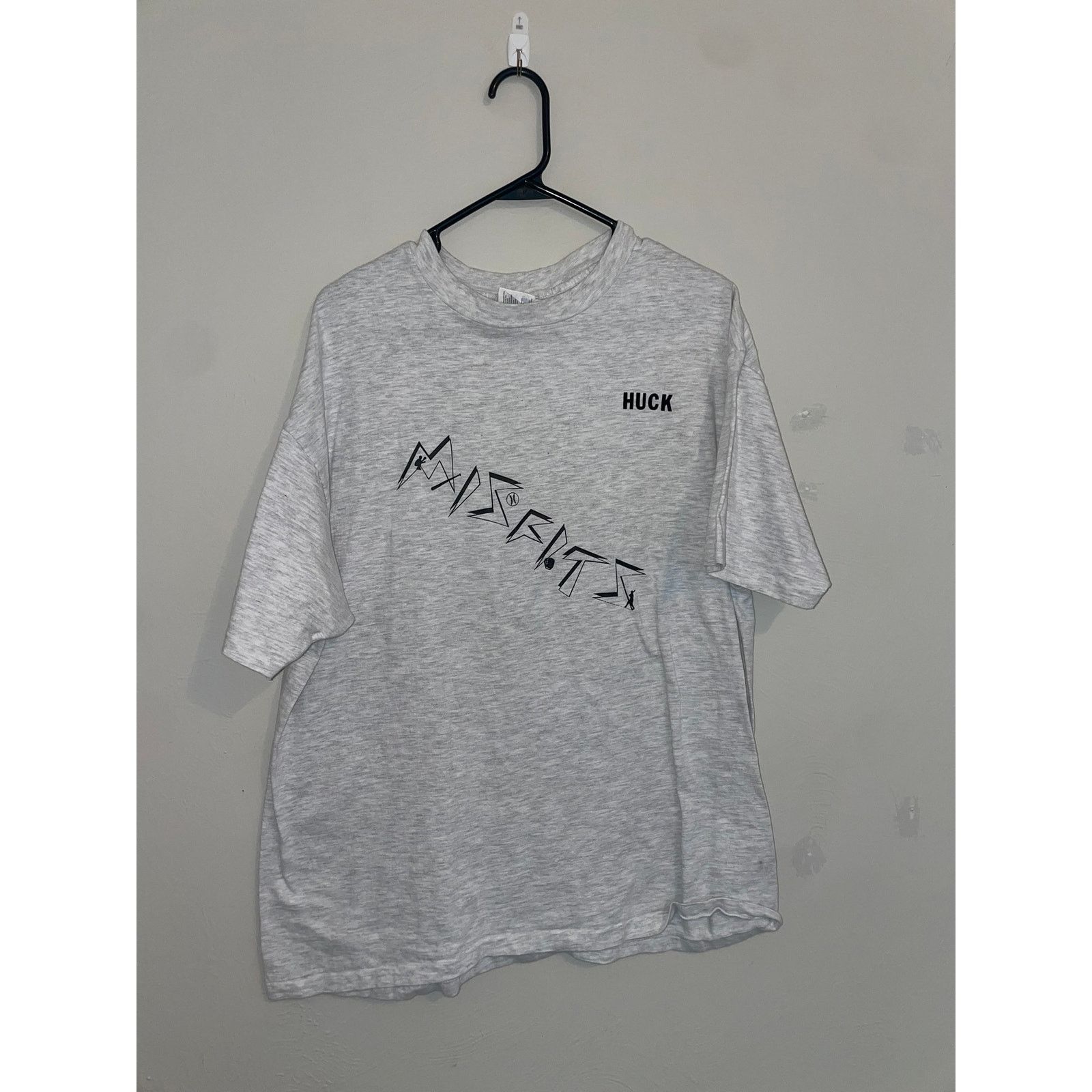 Hanes Vintage Misfits Shirt Hanes Huck Gray Shirt Tee VTG 90s XL Size US XL / EU 56 / 4 - 1 Thumbnail