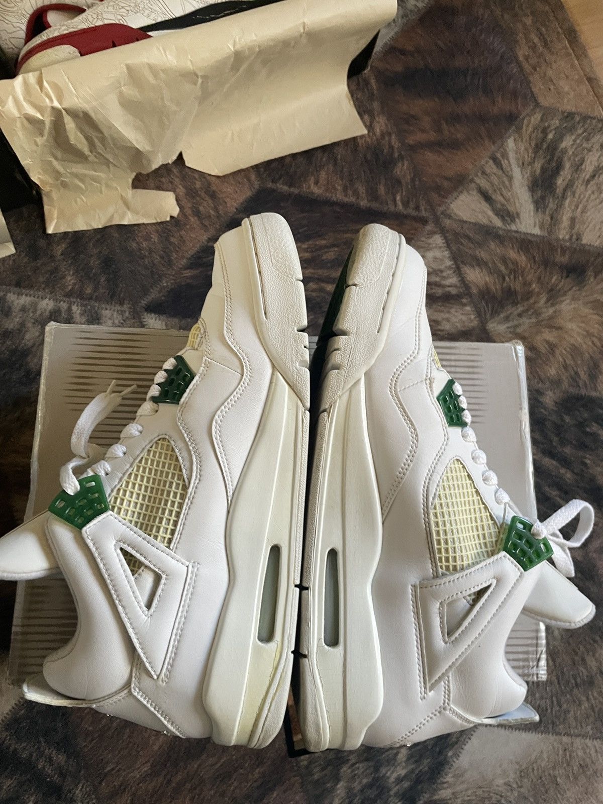 Jordan Brand Nike air jordan 4 retro classic green 2004 OG 44 1 3 5 maya Size US 10 / EU 43 - 3 Thumbnail