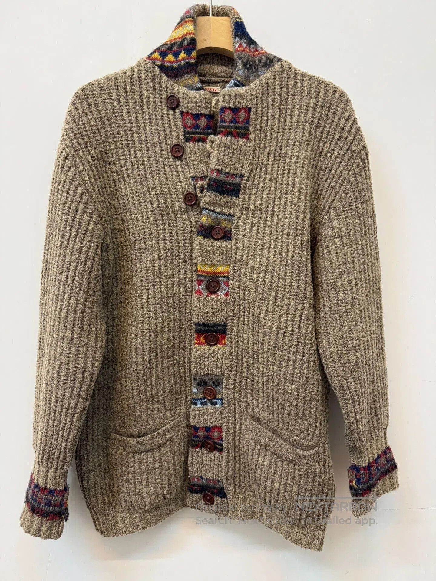 Kapital Kapital Wool Cardigan with Colorful Details. Size US XS / EU 42 / 0 - 1 Thumbnail