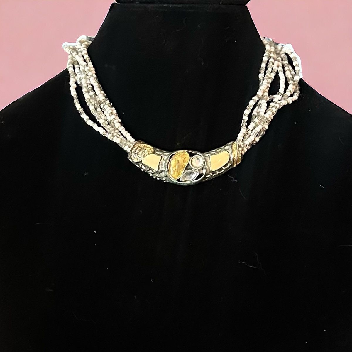 Other Multi strand bead sliding abstract pendant necklace Size ONE SIZE - 1 Thumbnail