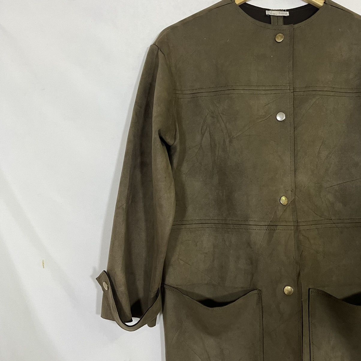 Zara ZARA BUTTON UP SUEDE LONG JACKET Size S / US 4 / IT 40 - 2 Thumbnail