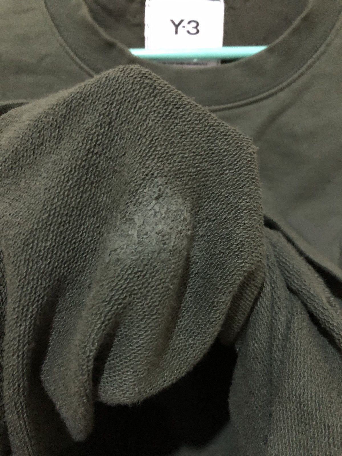 Japanese Brand × Y-3 × Yohji Yamamoto Yohji Yamamoto Y-3 Green Crewneck Sweatshirt Size US XL / EU 56 / 4 - 9 Thumbnail