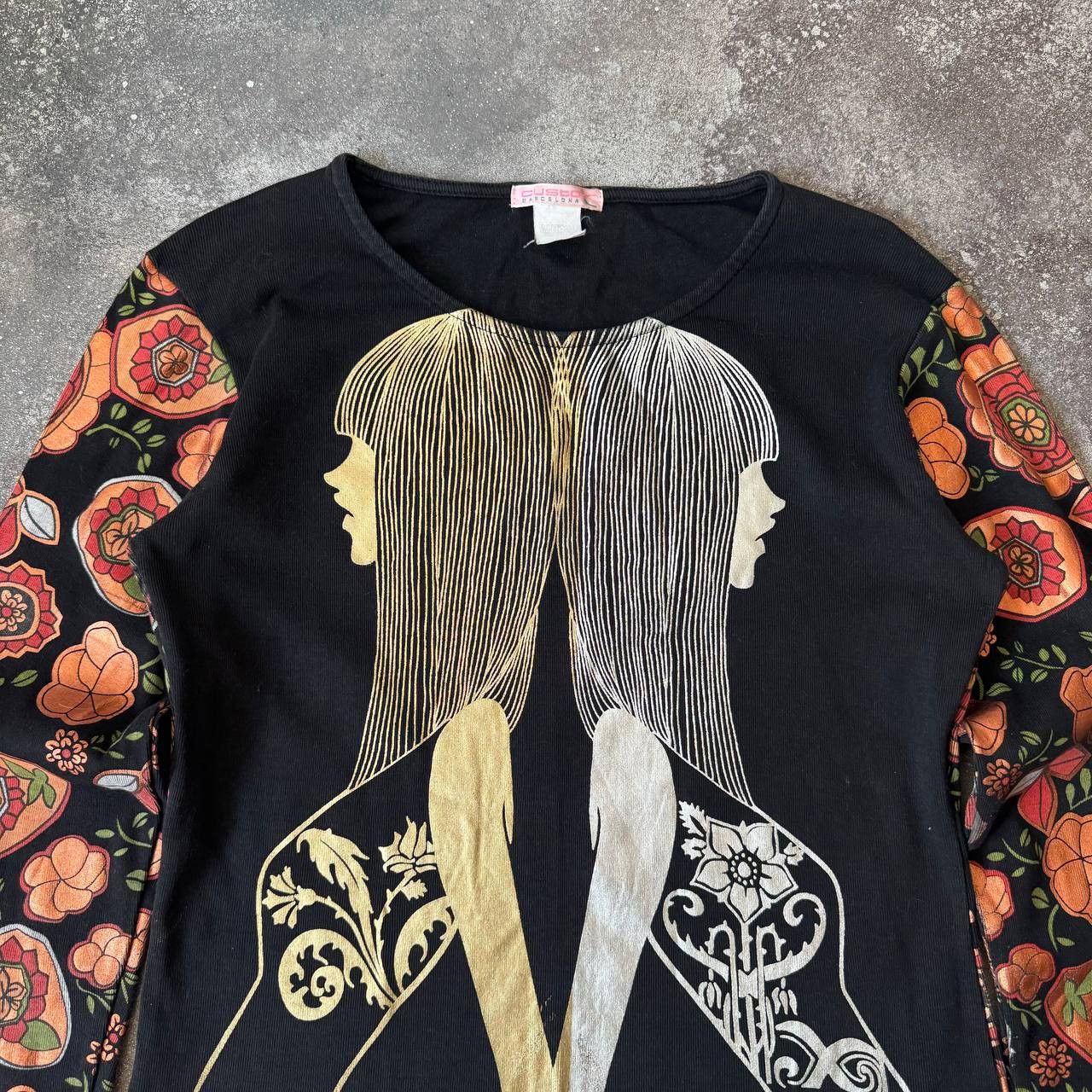 Custo Barcelona Custo Barcelona Archive Lady Printed Vintage Long Sleeve Top Size M / US 6-8 / IT 42-44 - 5 Thumbnail