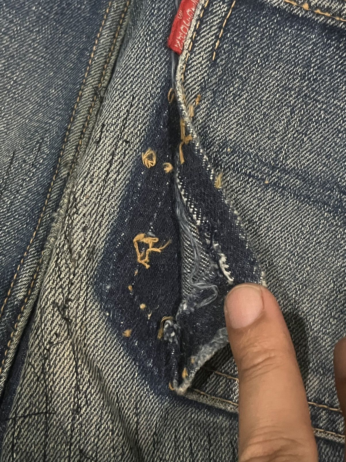 Hysteric Glamour Japanese Brand John Bull Bell Bottom Button Fly Flare Jeans Size US 30 / EU 46 - 11 Thumbnail