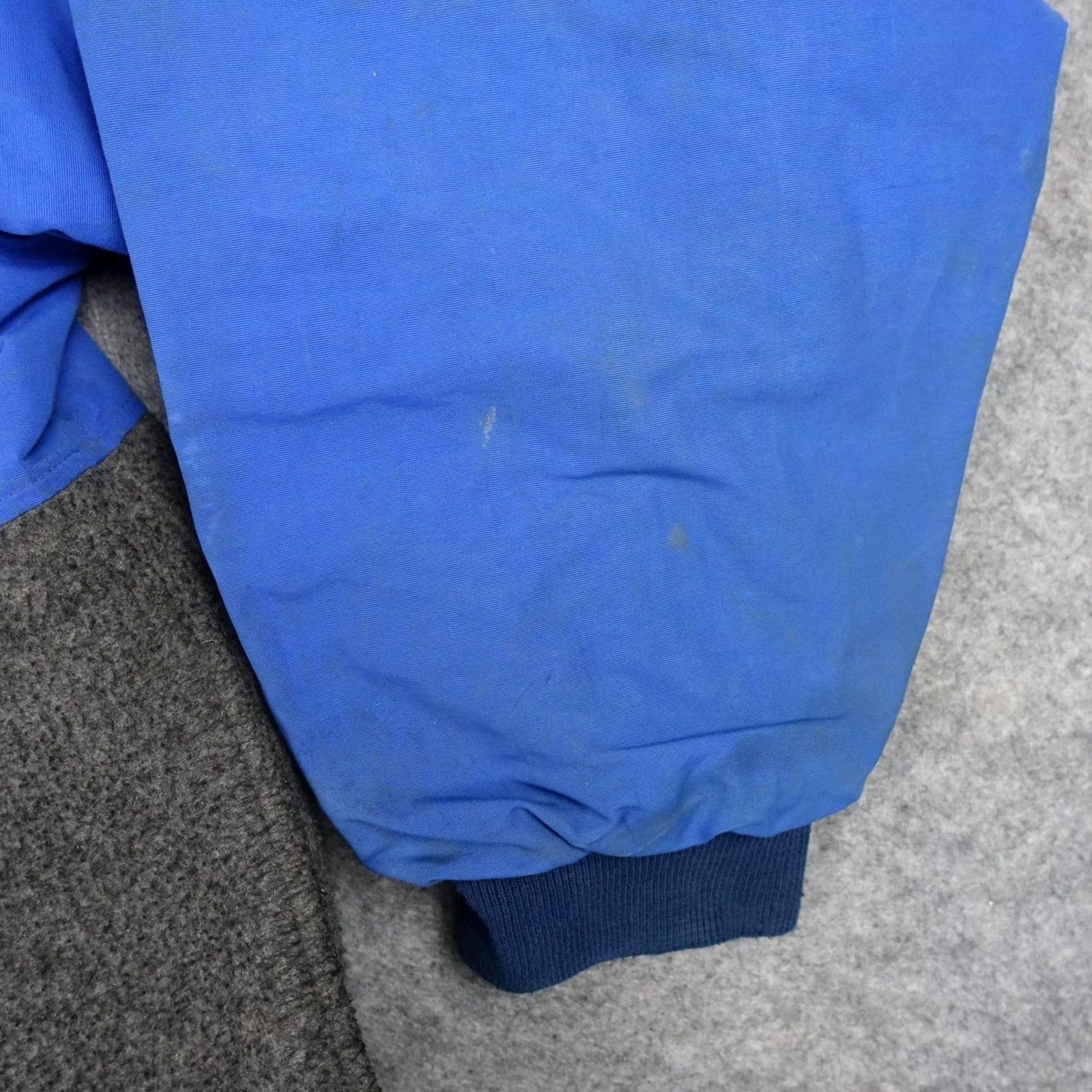 Vintage Stormy Seas Jacket Mens 2XL Blue Hooded Bomber Fleece Lined Workwear USAZippered Front Pocket, Casual, Outdoor Mens 2XL Blue Jacket Size US XXL / EU 58 / 5 - 7 Thumbnail