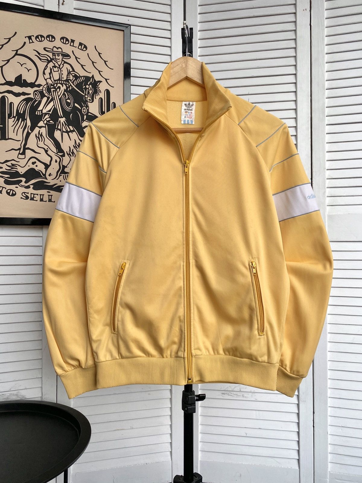 Adidas × Vintage Vintage Adidas Ventex Track Retro Jacket 80s Hungaria Size US M / EU 48-50 / 2 - 3 Thumbnail