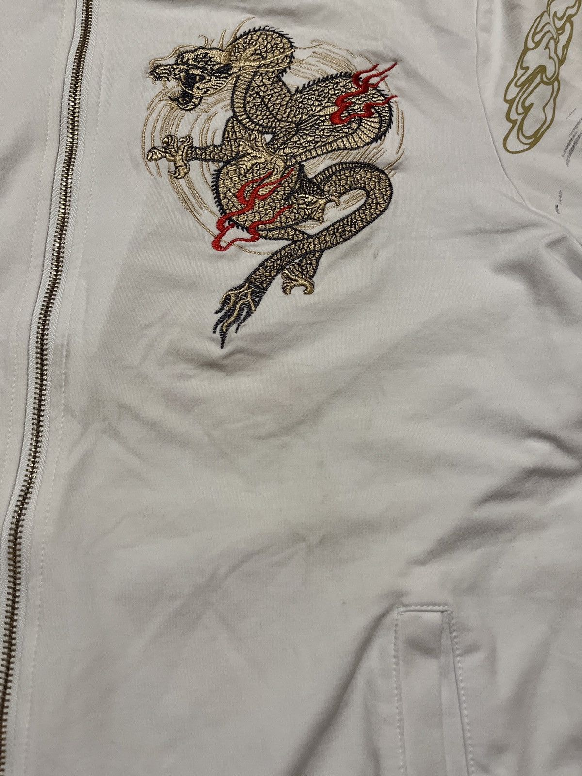 Japanese Brand Crazy Japanese Y2k Dragon Ed Hardy Style Zip Size US XL / EU 56 / 4 - 5 Thumbnail