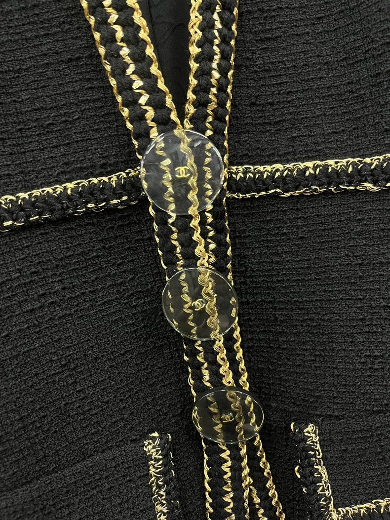 Chanel Chanel Metropolis series black gold jacket Size XXS / US 00 / IT 34 - 2 Thumbnail