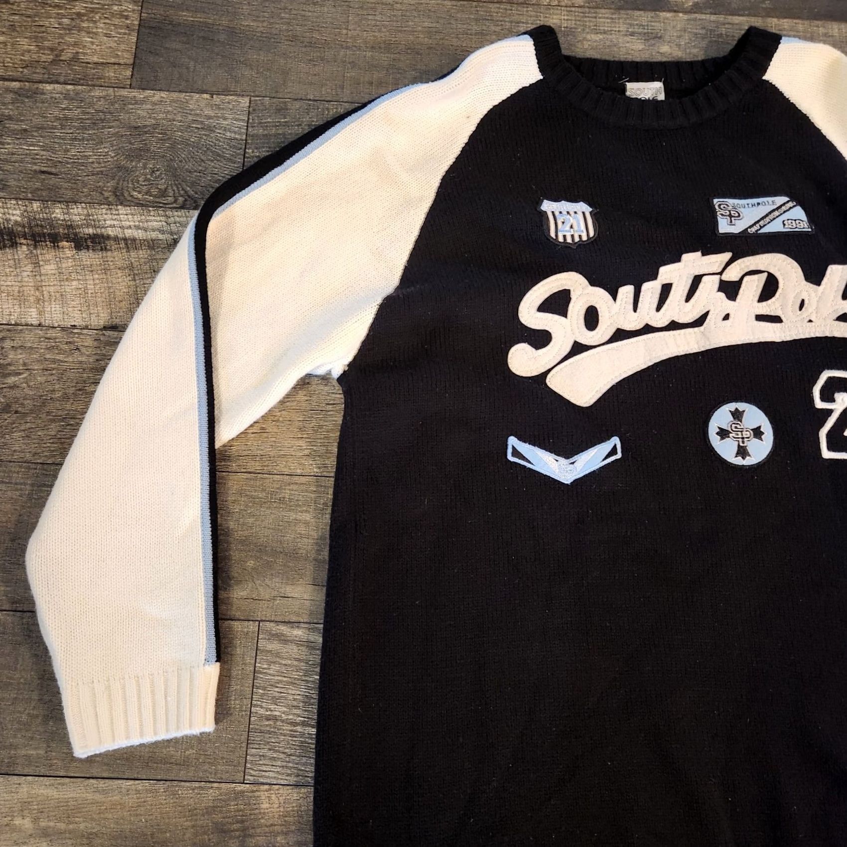 Southpole VINTAGE South Pole Sweater Knit Embroidered Men's XL Hip Hop Street Size US XL / EU 56 / 4 - 4 Thumbnail