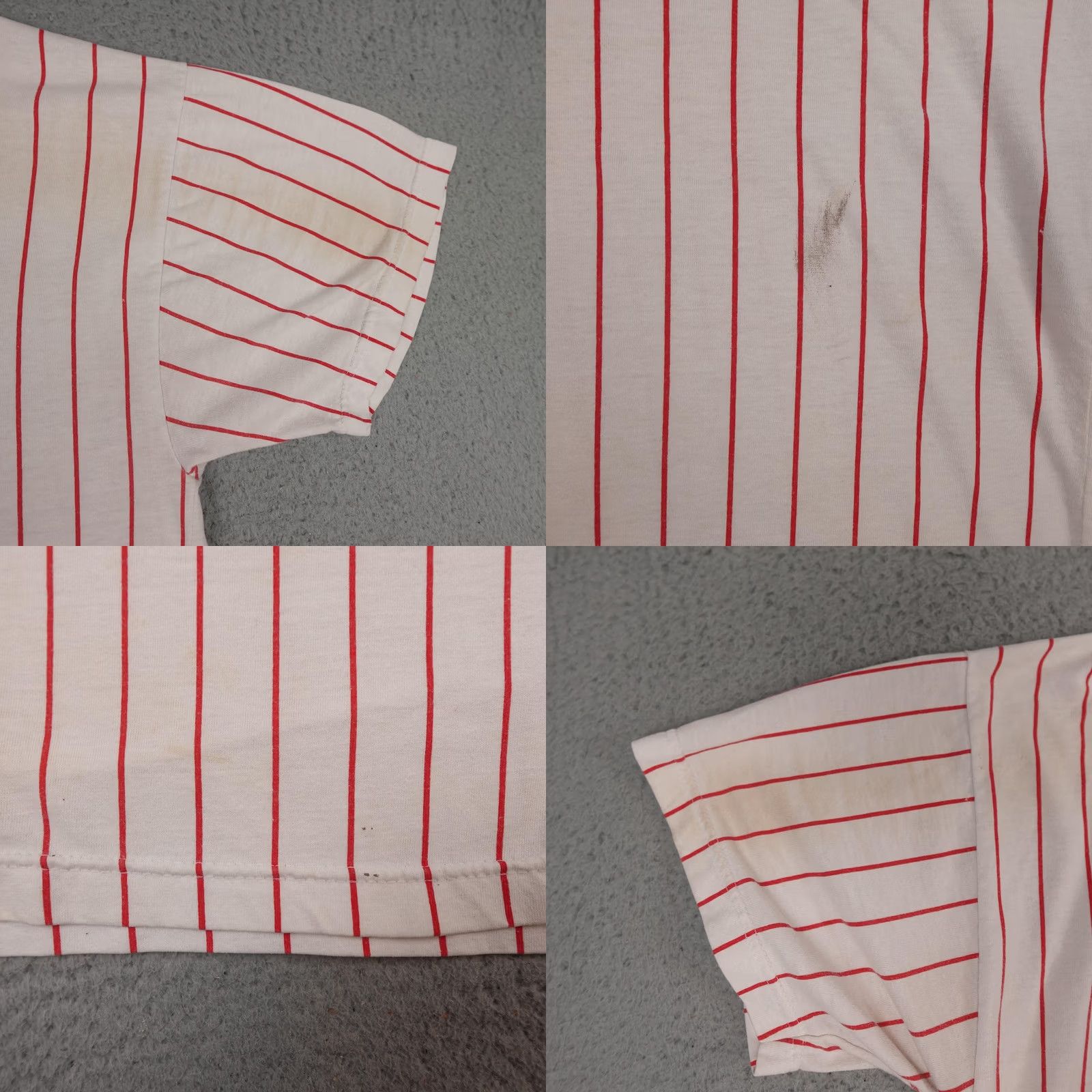 Russell Athletic VINTAGE Russell Athletic Redeemer Lutheran Church Shirt Mens XL White Red Pinstripe Size US XL / EU 56 / 4 - 8 Thumbnail