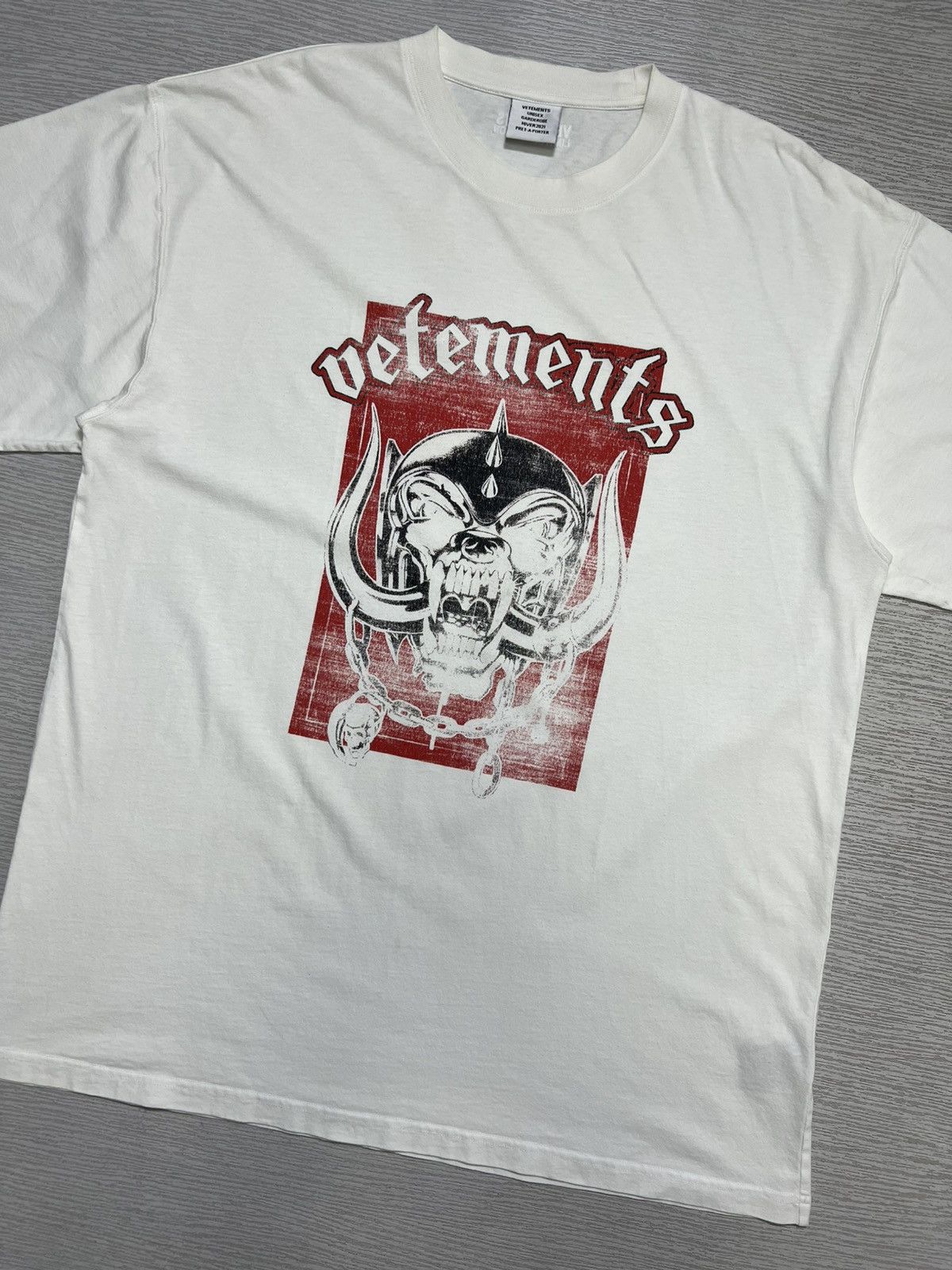 Vetements - The World Motorhead Oversized Printed T-Shirt