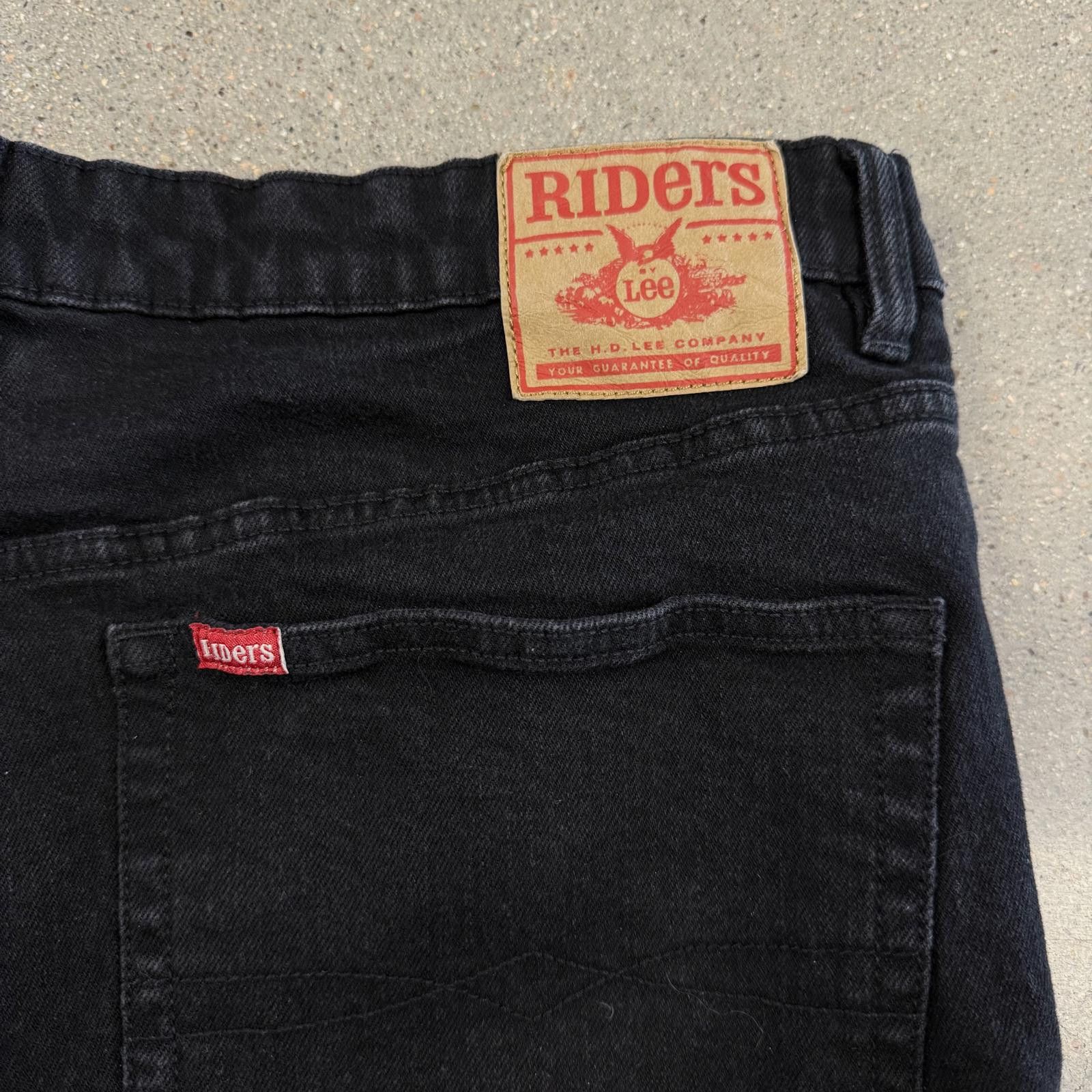 Designer Riders by LEE Black Denim Jeans 44 R Straight Cut Size US 44 / EU 60 - 2 Thumbnail