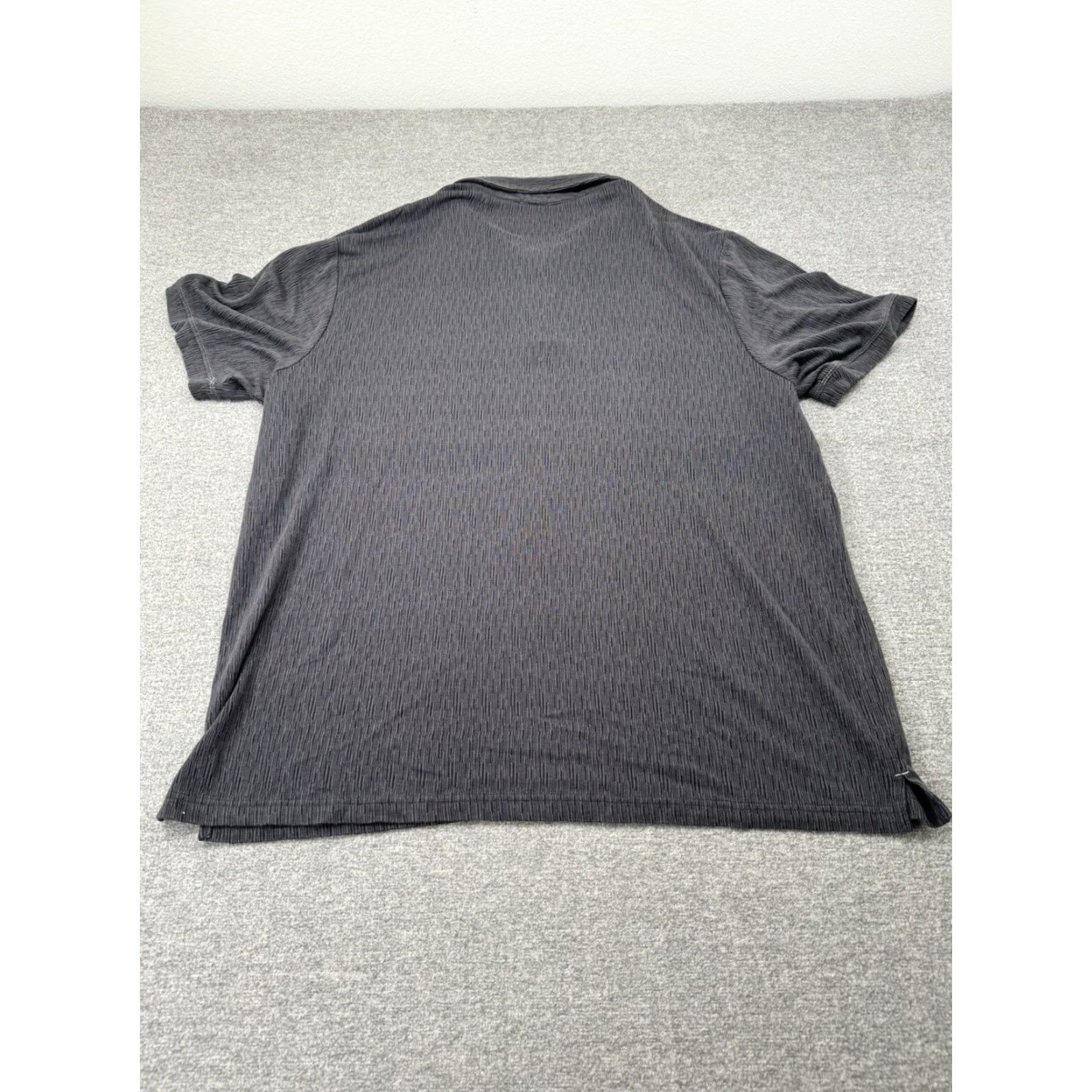 Nat Nast Nat Nast Silk Shirt Mens 2XL Gray Black Polo Short Sleeve Bowling Luxury Size US XXL / EU 58 / 5 - 7 Thumbnail