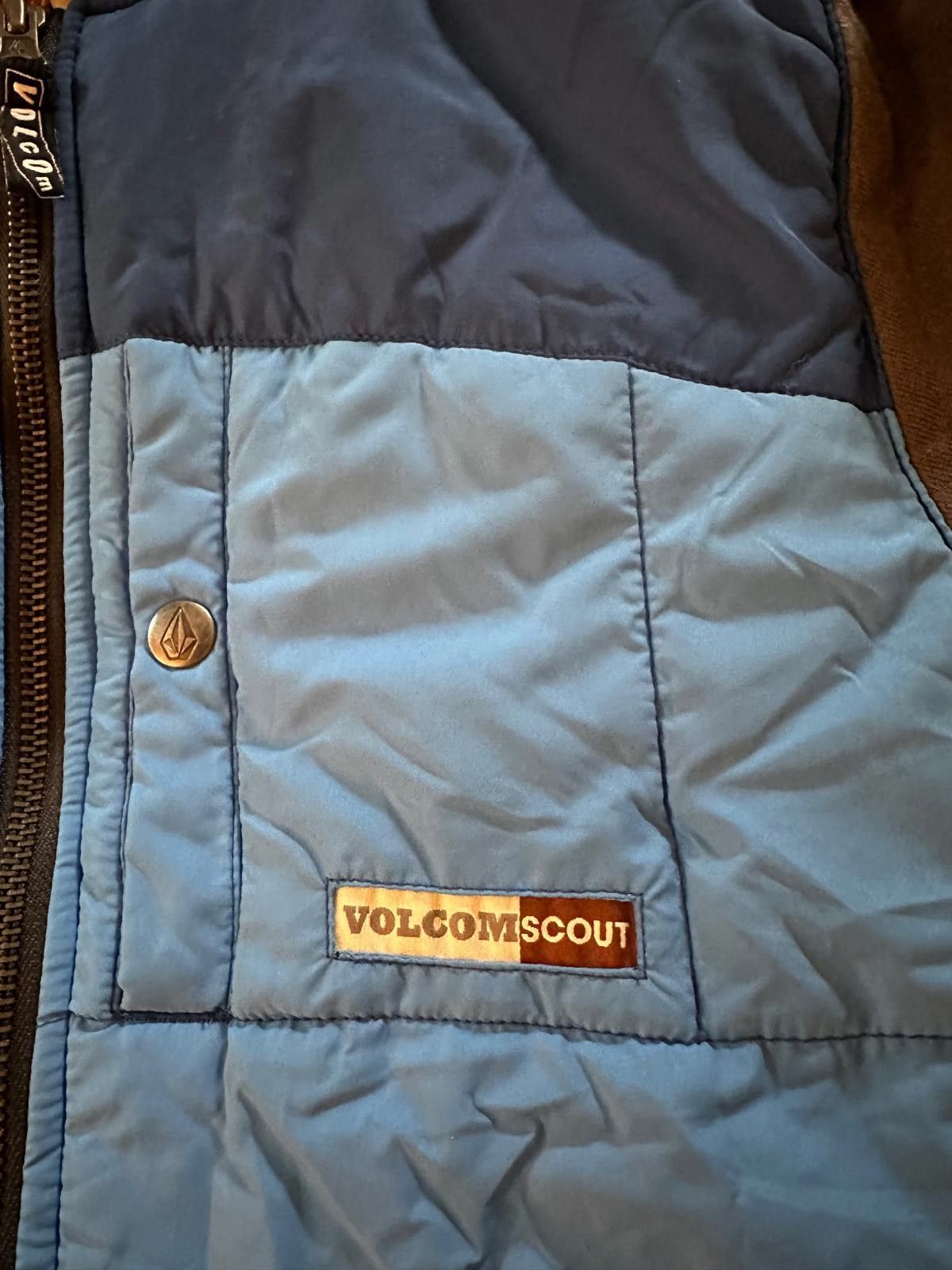 Other Volcom Quilted Jacket Hoodie Blue Brown Small Y2K Size US M / EU 48-50 / 2 - 4 Thumbnail