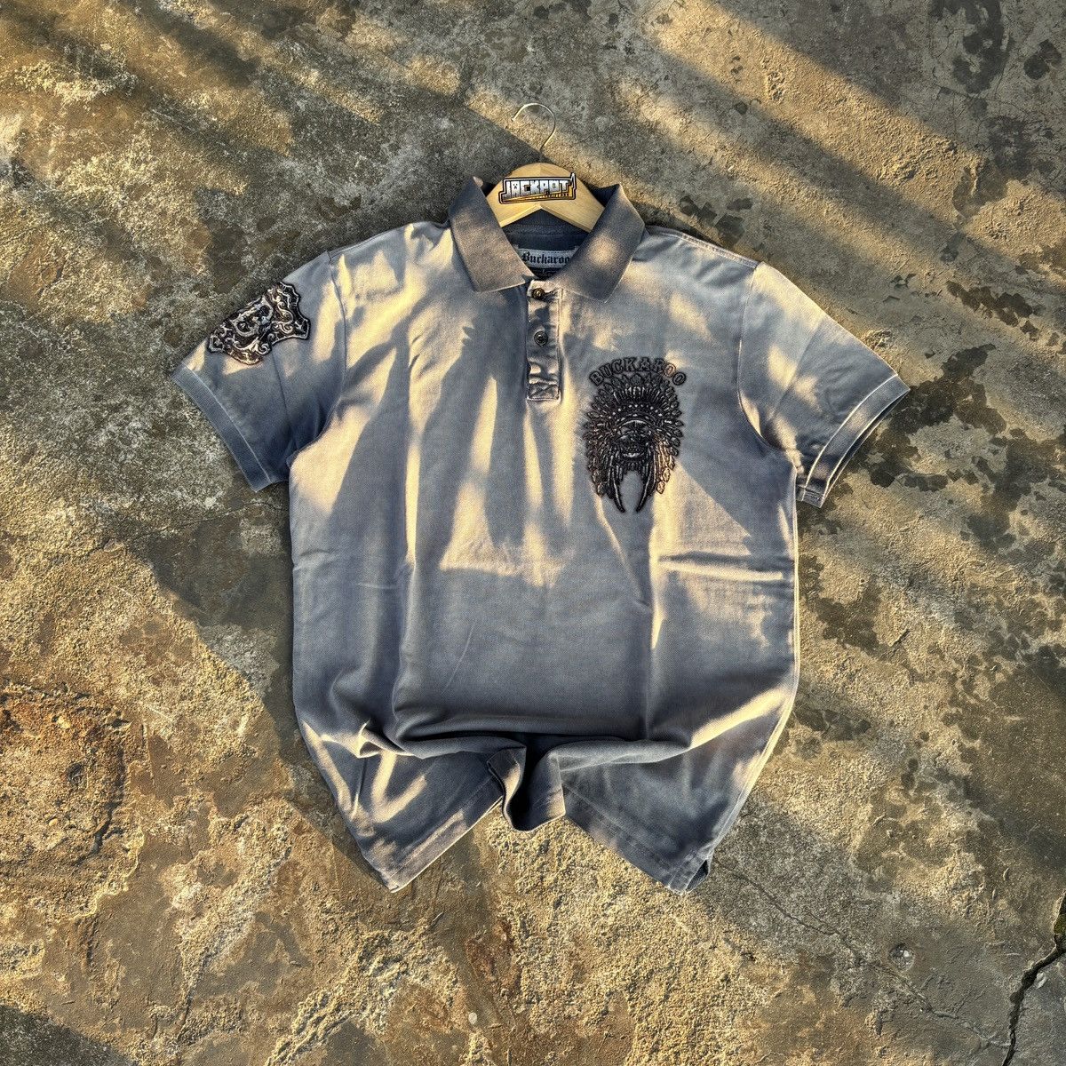 Vintage Buckaroo Y2K polo shirt Size US L / EU 52-54 / 3 - 1 Thumbnail