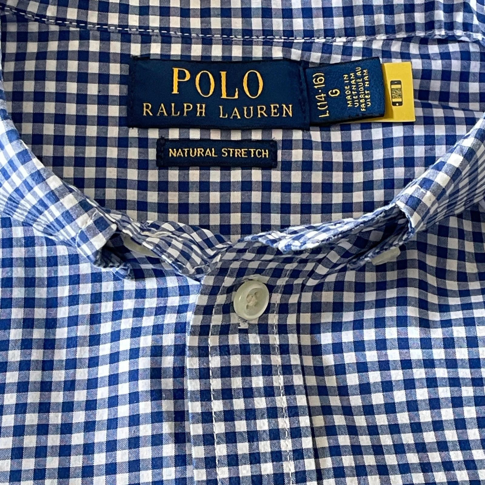Polo Ralph Lauren Polo Ralph Lauren Button Down Shirt Blue LS Boys L 14-16 Size US L / EU 52-54 / 3 - 4 Thumbnail