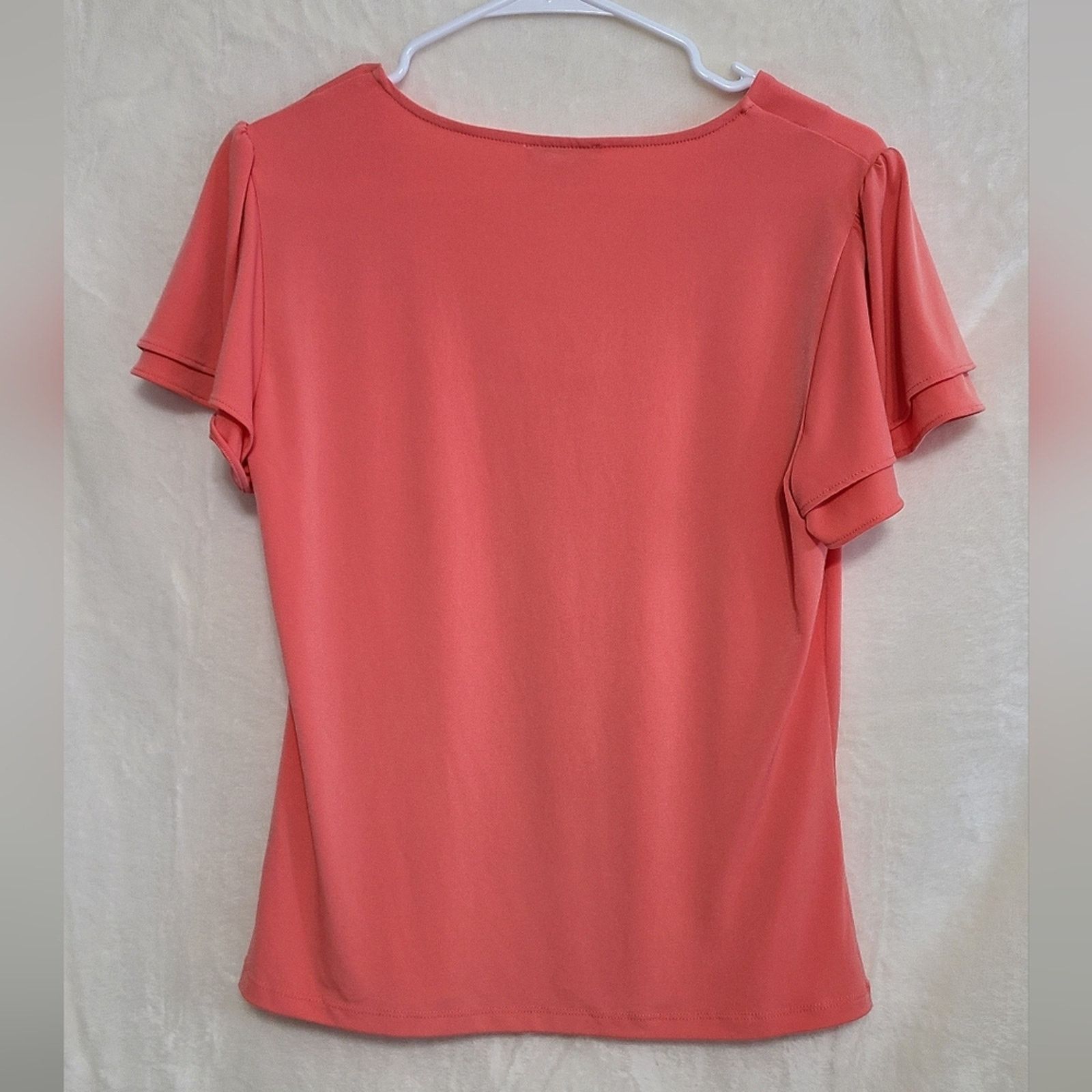 Calvin Klein Calvin Klein Women's Coral Dressy Tee Size S Size S / US 4 / IT 40 - 2 Thumbnail