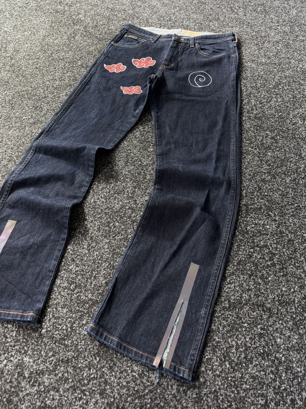 Wrangler Custom Wrangler Naruto Jeans Akatsuki Uchiha Konoha Art Size US 32 / EU 48 - 3 Thumbnail