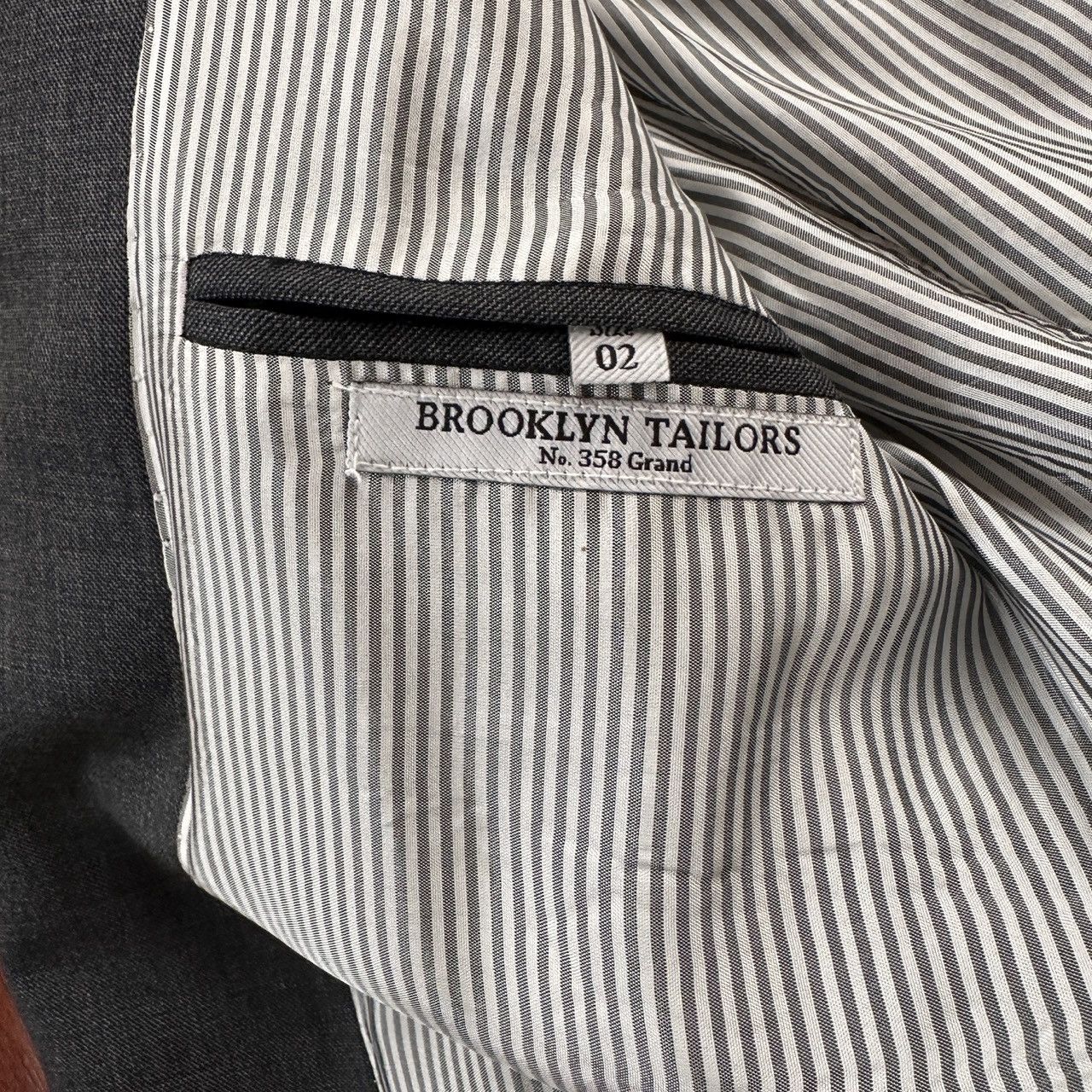 Brooklyn Tailors Brooklyn Tailors BKT 50 Wool Sharkskin Jacket - Size 2 Size 36S - 5 Thumbnail