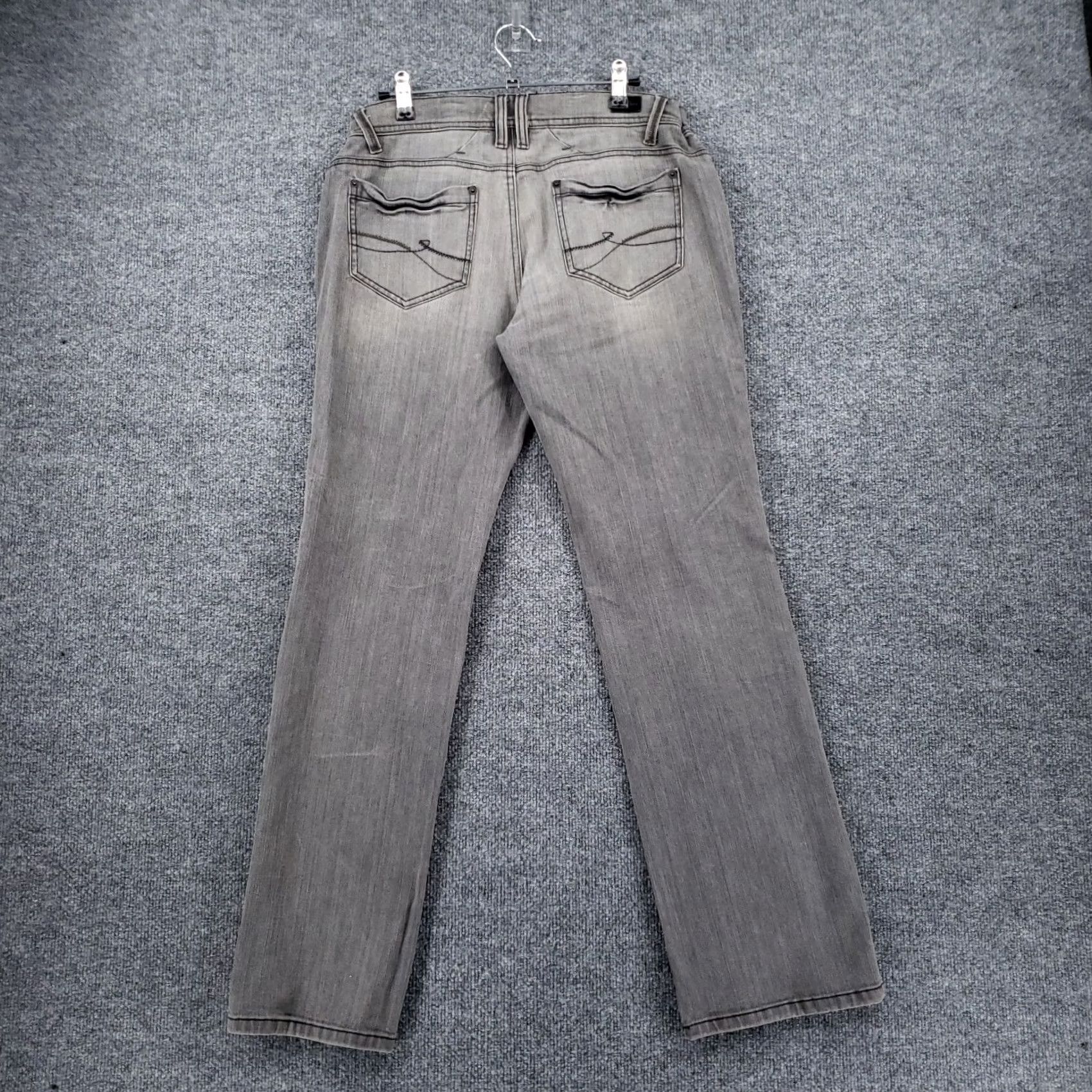 DKNY DKNY Jeans Womens Jeans Mid-Rise Bootcut Gray Stone Wash Denim Size 8 5-Pocket Zip Closure Size 30" / US 8 / IT 44 - 2 Thumbnail