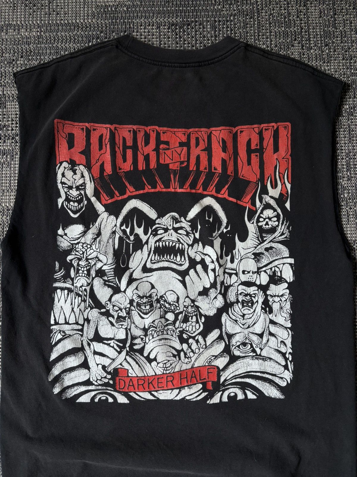 Band Tees Backtrack NYHC Darker Half Cut-Off Sleeveless Tee / Hardcore Size US XL / EU 56 / 4 - 3 Thumbnail