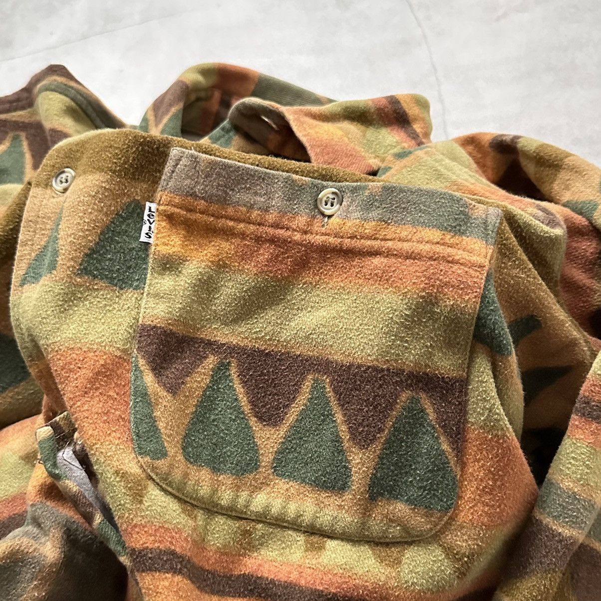 Filson × Levi's 90s Levi’s Vintage Flannel Aztec Shirt Pendleton RRL Vibe Size US L / EU 52-54 / 3 - 4 Thumbnail