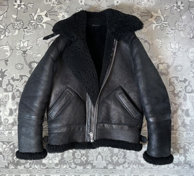 Acne Studios Ian Shearling Leather Jacket | Grailed