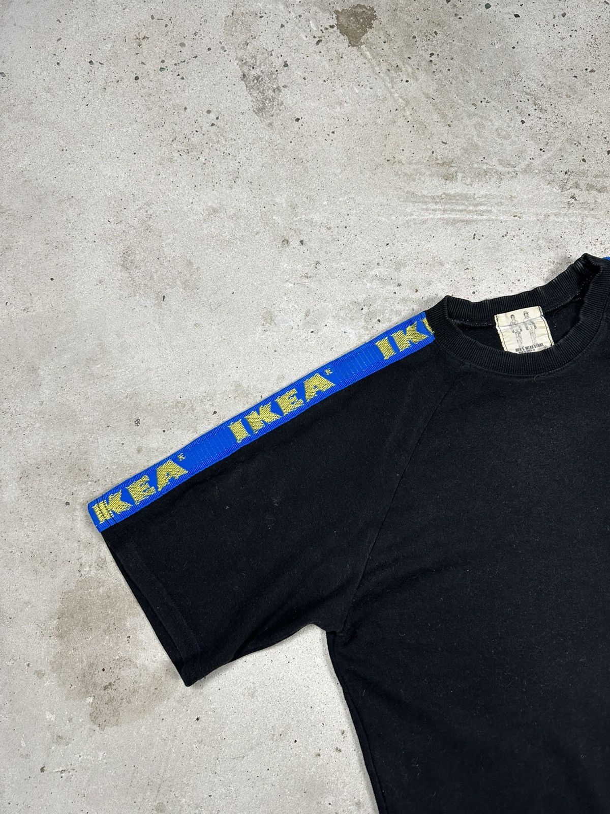 Ikea Vintage Y2K Ikea Black Taped Tee T Shirt Size US M / EU 48-50 / 2 - 5 Thumbnail