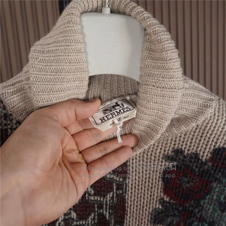 Hermes Hermes Chunky Cream White Cashmere Sweater Size US M / EU 48-50 / 2 - 4 Thumbnail