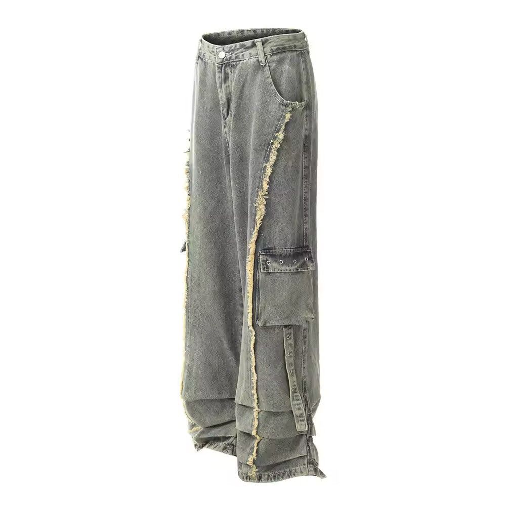 Japanese Brand × Jean Light Wash Multi-pocket Stacked Jeans Size US 30 / EU 46 - 4 Thumbnail