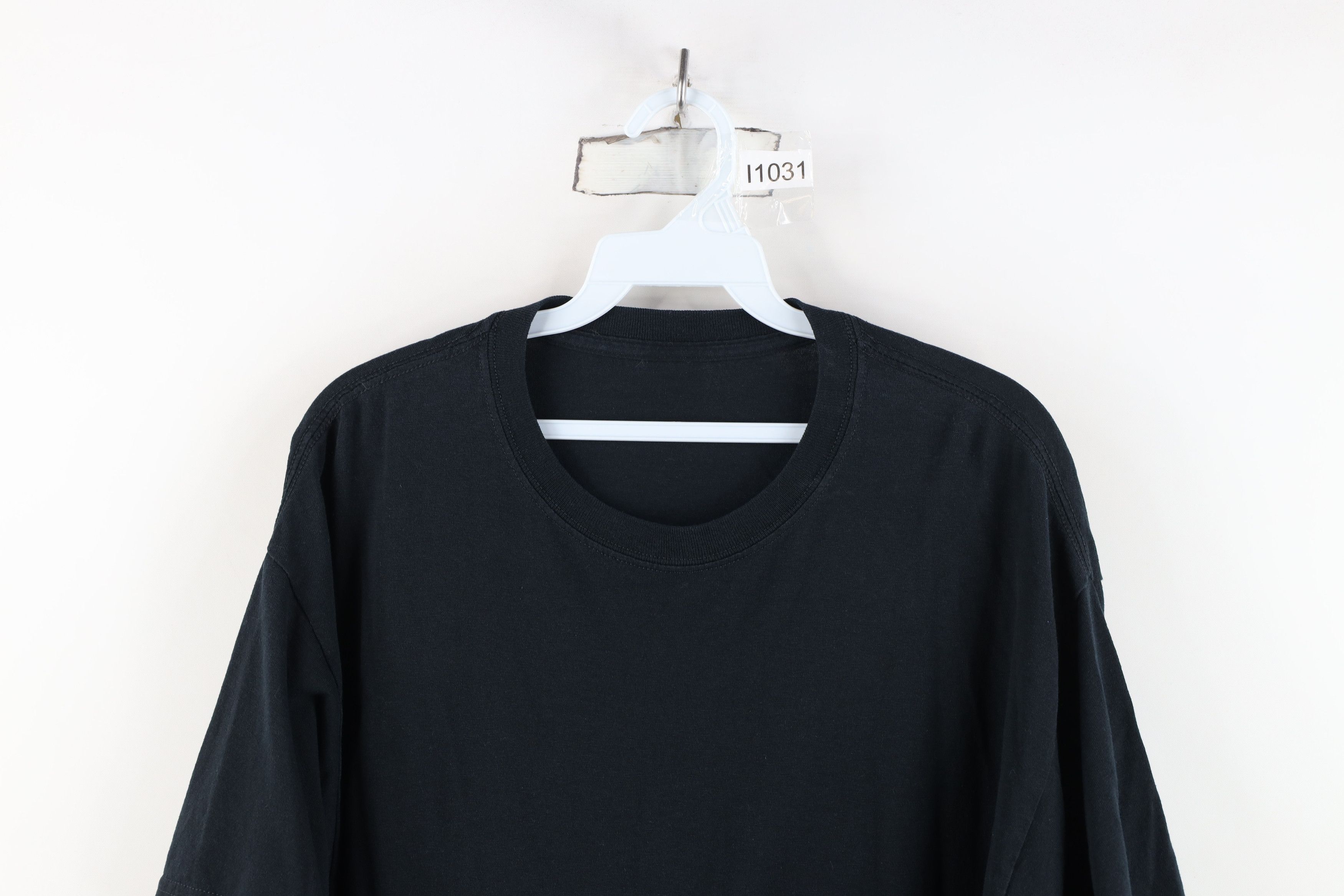 Vintage Vintage 90s Y2K Streetwear Short Sleeve T-Shirt Black Cotton Size US L / EU 52-54 / 3 - 2 Thumbnail