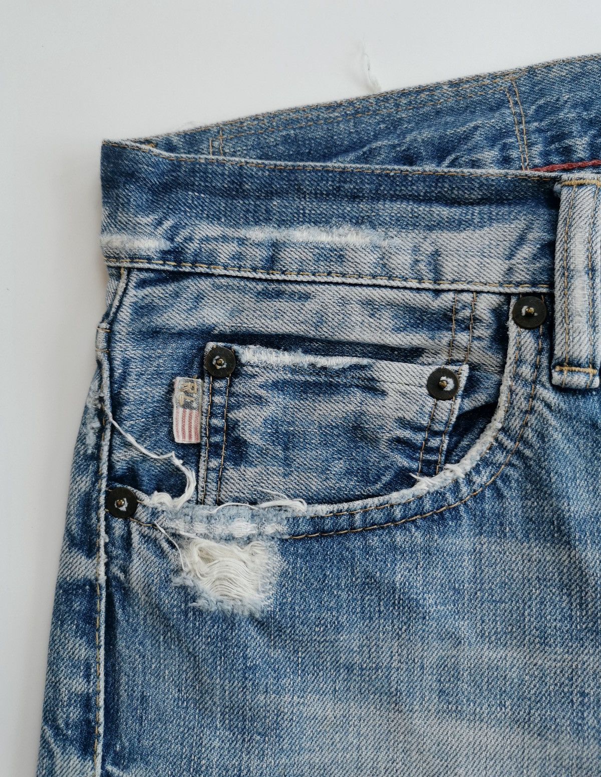 Ralph Lauren Ralph Lauren Mercer Slim Straight Distressed Jeans Size US 30 / EU 46 - 5 Thumbnail