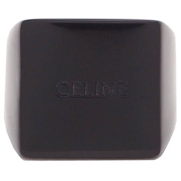 Celine o1bcso1str1024 Size: OS / Square Ring in Black Size ONE SIZE - 2 Thumbnail