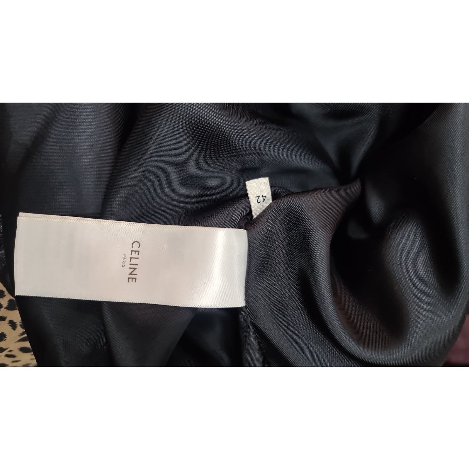 Celine CELINE BLACK LEATHER HOODED BOMBER Sz.42 Size M / US 6-8 / IT 42-44 - 6 Thumbnail