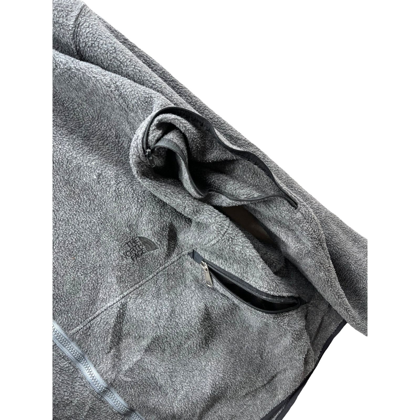 The North Face × Vintage The North Face Men's 90's Full Zip Dark Gray Fleece Jacket Size US XXL / EU 58 / 5 - 6 Thumbnail