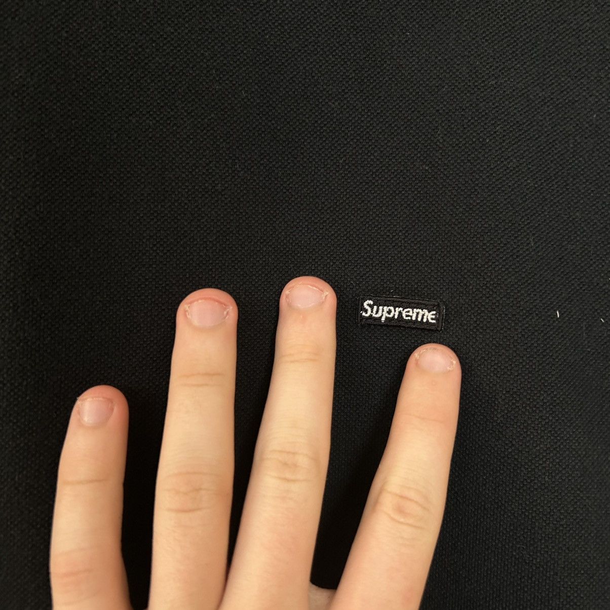 Supreme Mens Supreme Small logo Basic black streetwear tee Size US XL / EU 56 / 4 - 3 Thumbnail