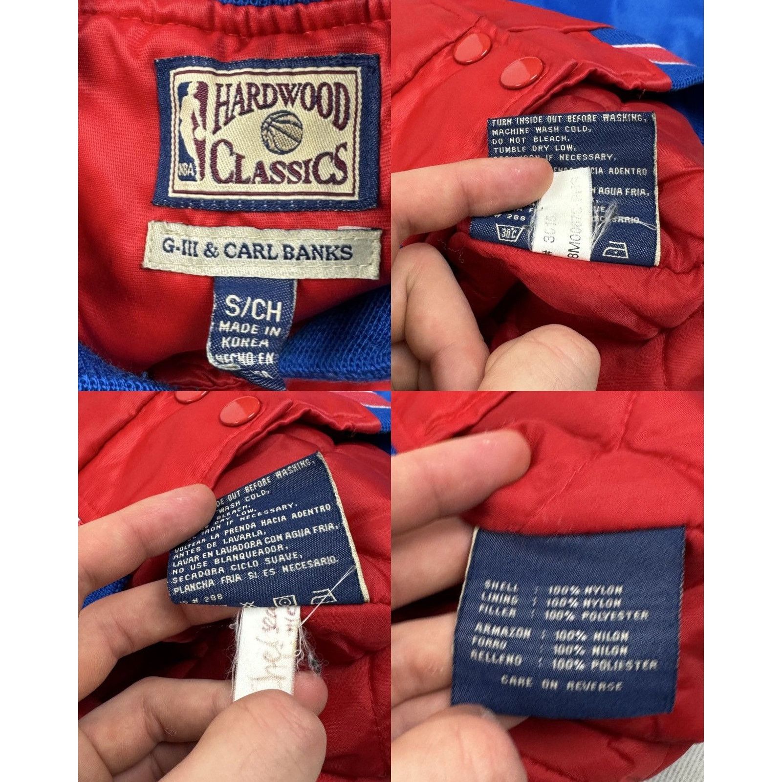 Vintage Hardwood Classics G-lll & Carl Men Philadelphia 76ers Jacket Size US S / EU 44-46 / 1 - 2 Thumbnail