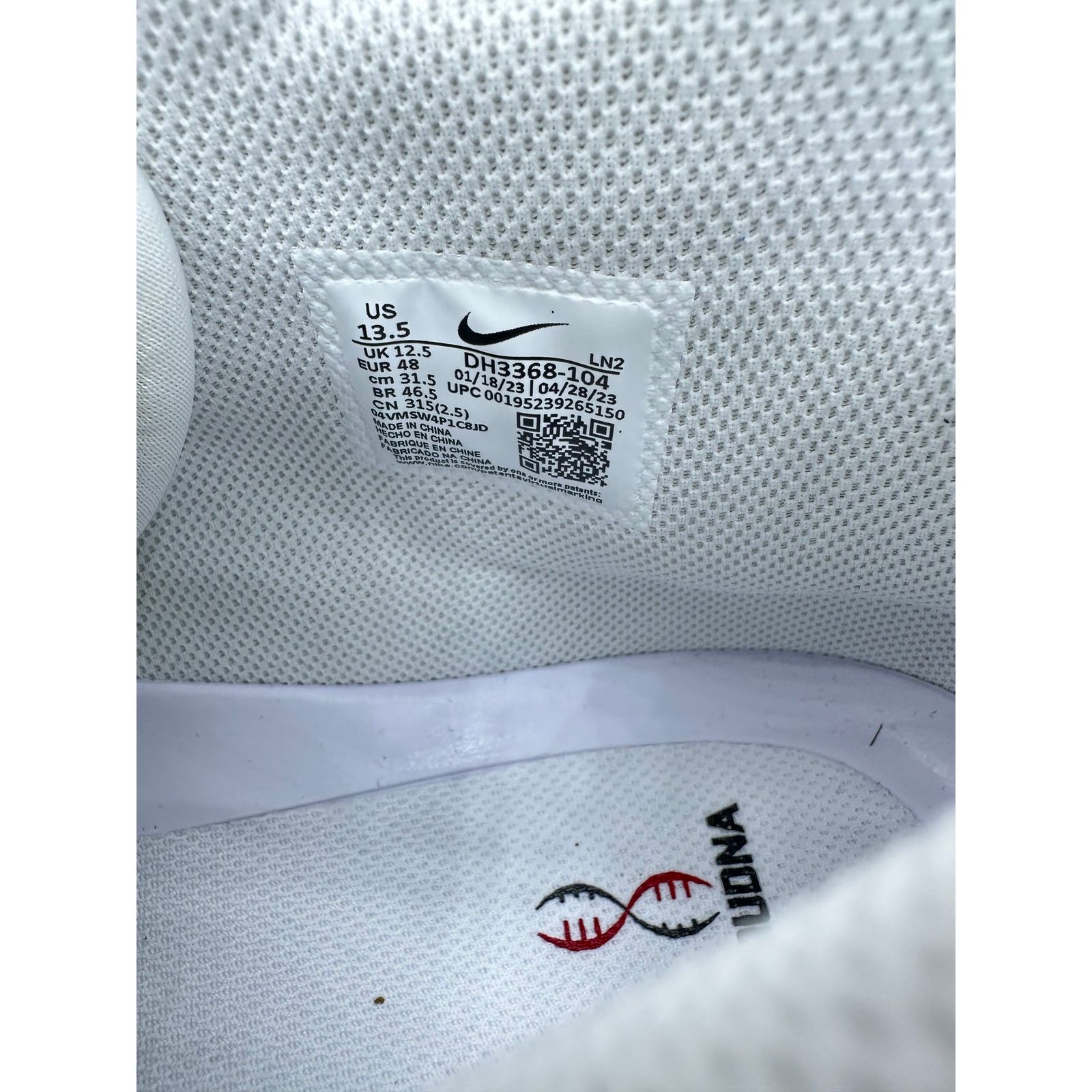 Jordan Brand Jordan Alpha Menace Pro 3 “Oklahoma Away” PE size 13.5 men’s Size US 13 / EU 46 - 6 Thumbnail