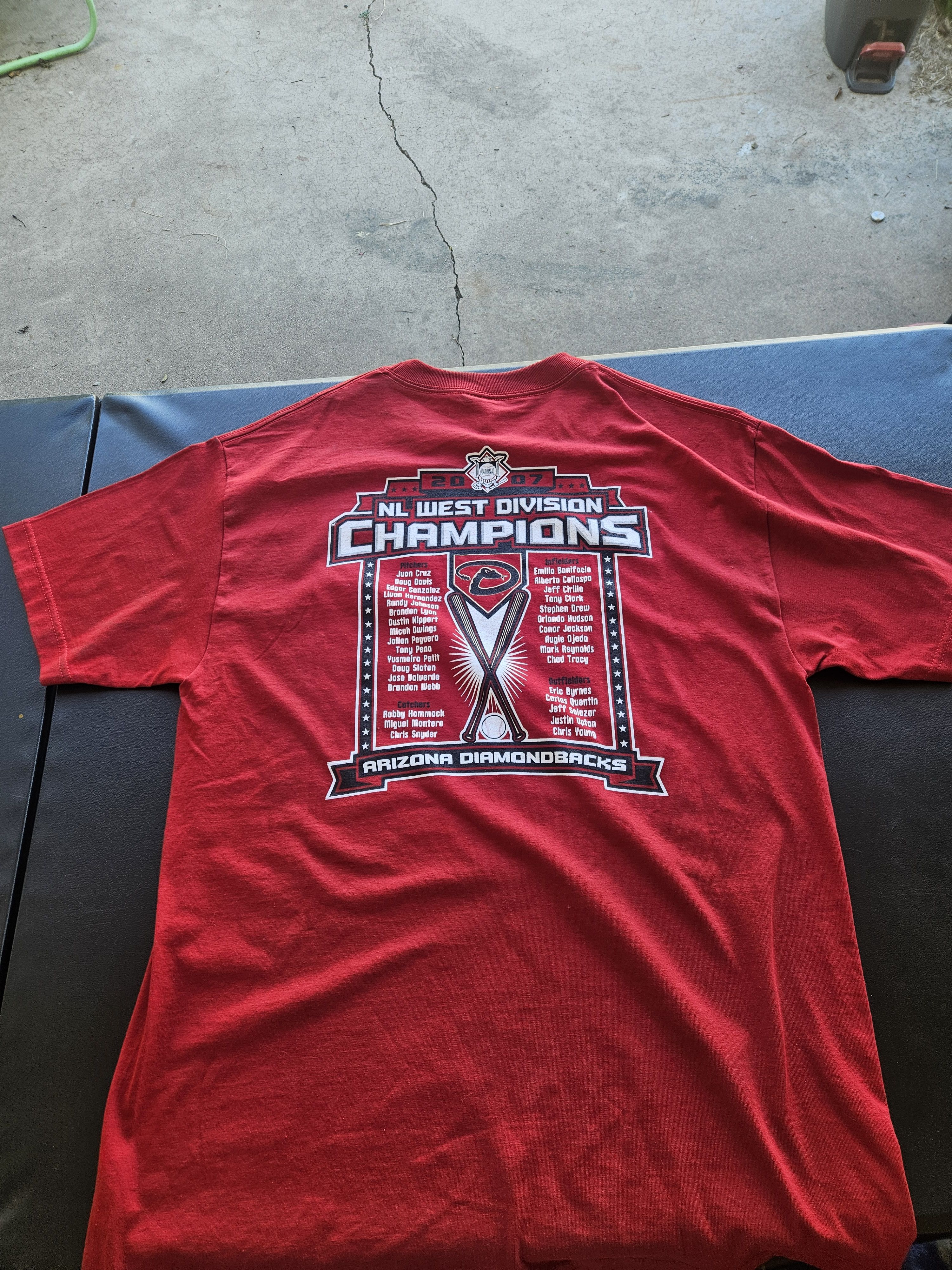 Majestic Arizona Diamondbacks 2007 NL West Champions MLB Majestic Tee Size US L / EU 52-54 / 3 - 2 Thumbnail