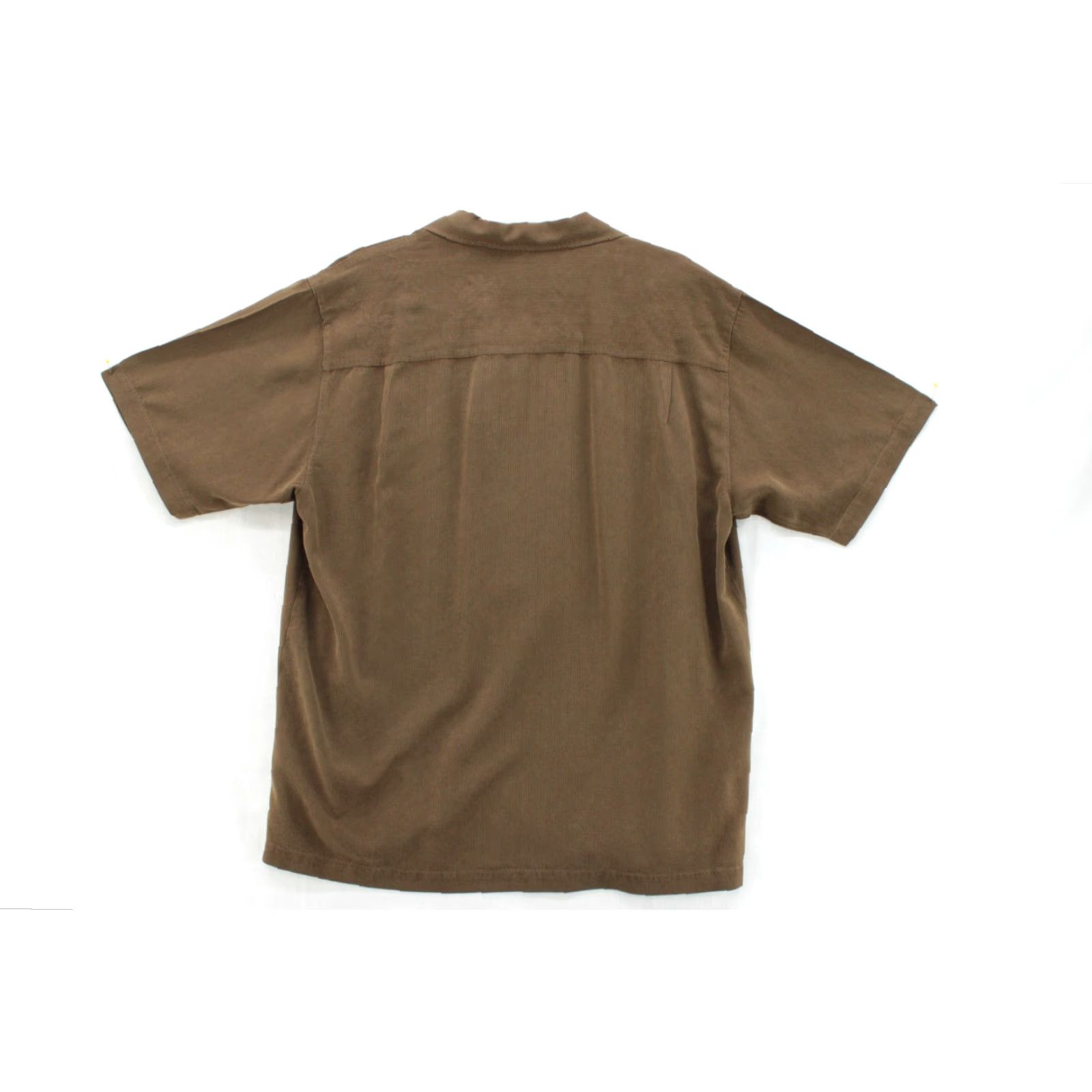 Tommy Bahama Tommy Bahama Hawaiian Shirt Mens Large Brown Silk Short Sleeve Button-Up Size US L / EU 52-54 / 3 - 6 Thumbnail