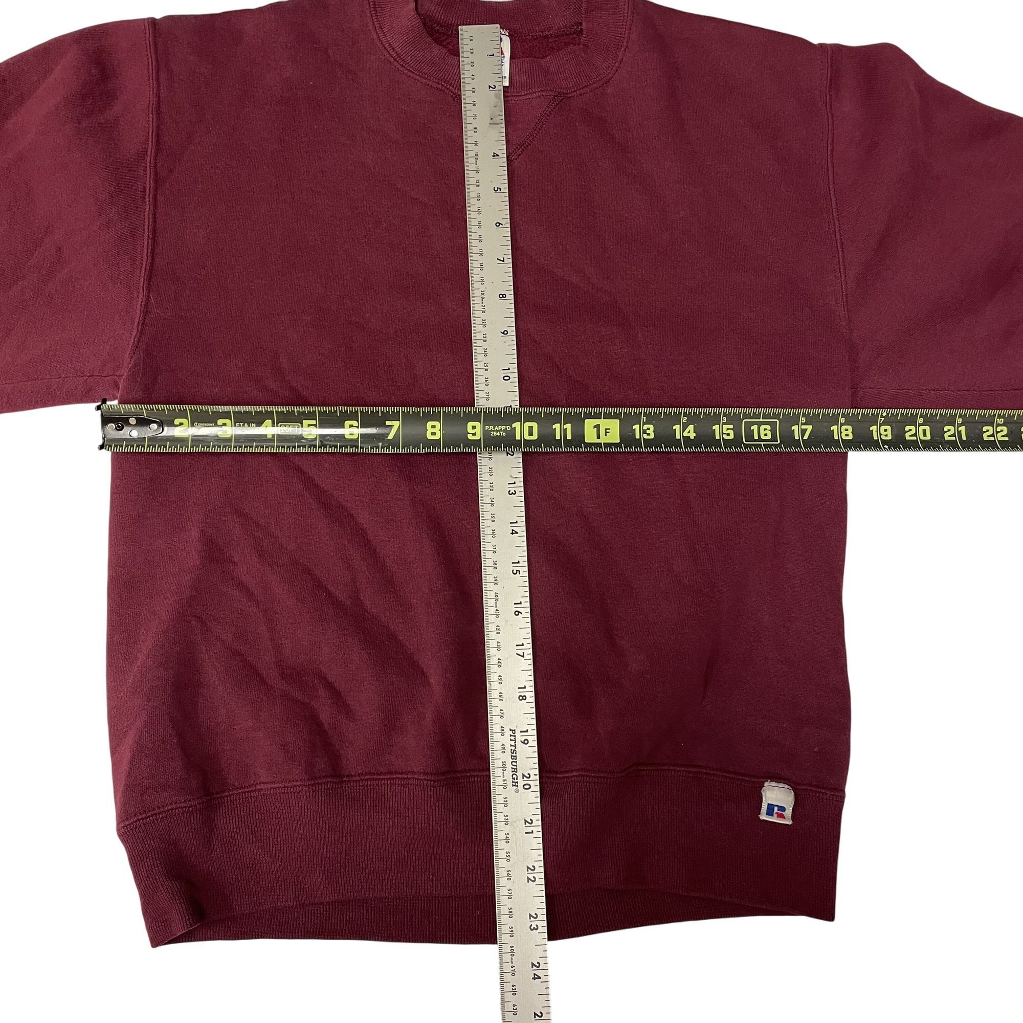 Russell Athletic Vtg Russell Athletic USA Maroon V STITCH Gym Sweatshirt Size US S / EU 44-46 / 1 - 6 Thumbnail