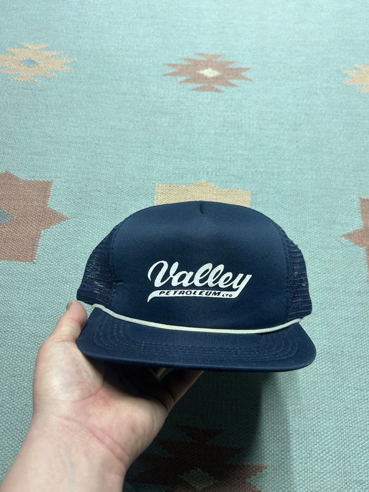 Vintage Vintage trucker hat Valley Petreoleum oil Michigan navy blue Size ONE SIZE - 2 Thumbnail