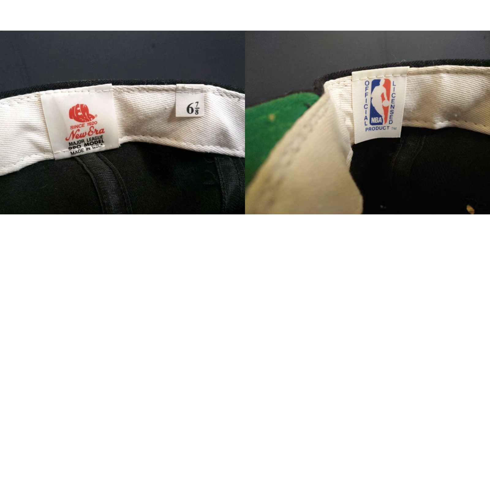 New Era VINTAGE San Antonio Spurs New Era Official NBA Hat 6 7/8 NWT USA Black Wool Twill 90s Mens Baseball Cap USA Spurs 90s Size ONE SIZE - 8 Thumbnail
