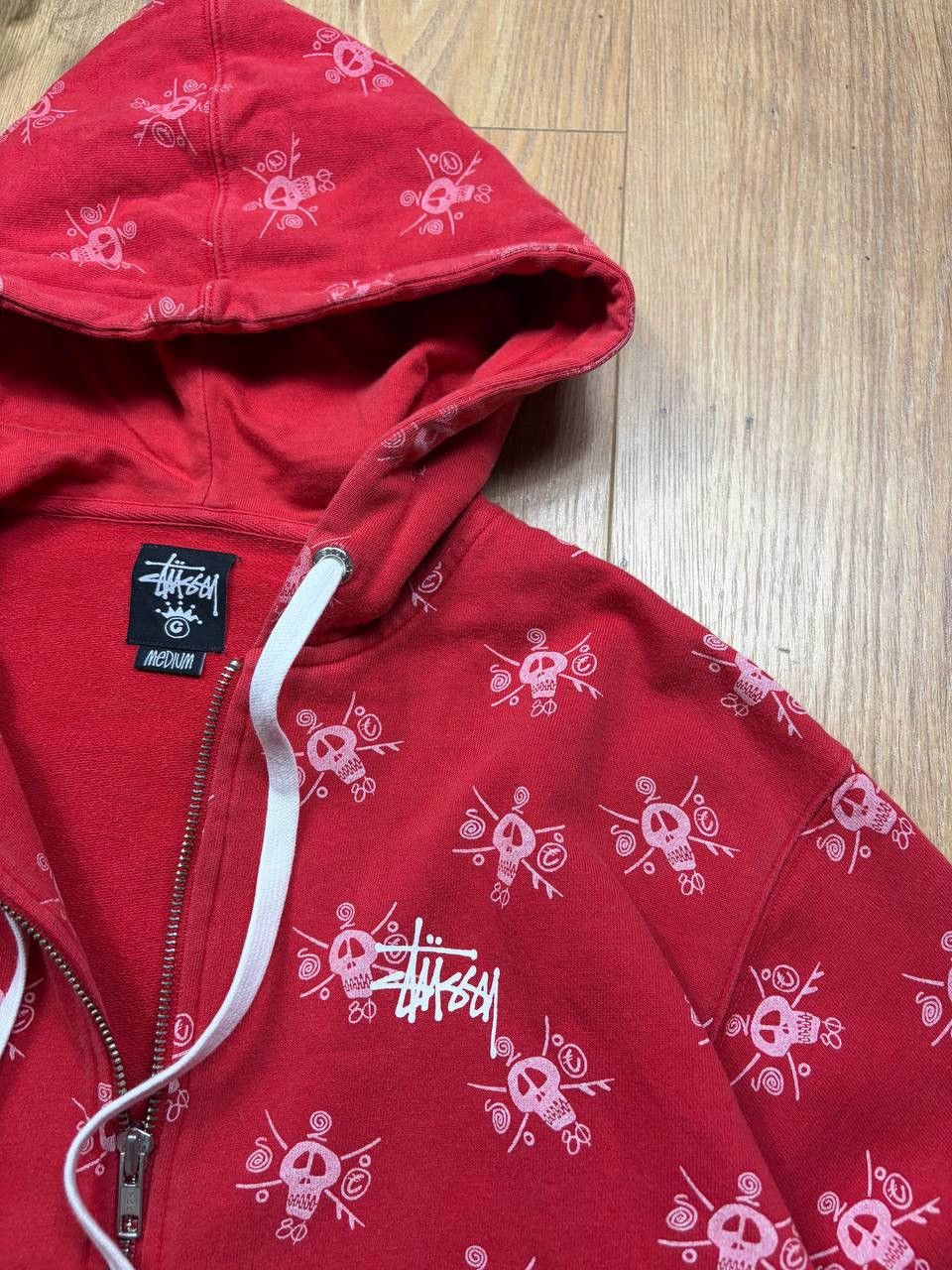 Stussy STUSSY SKATE SKULL ZIP HOODIE Y2K RARE VINTAGE Size US M / EU 48-50 / 2 - 3 Thumbnail
