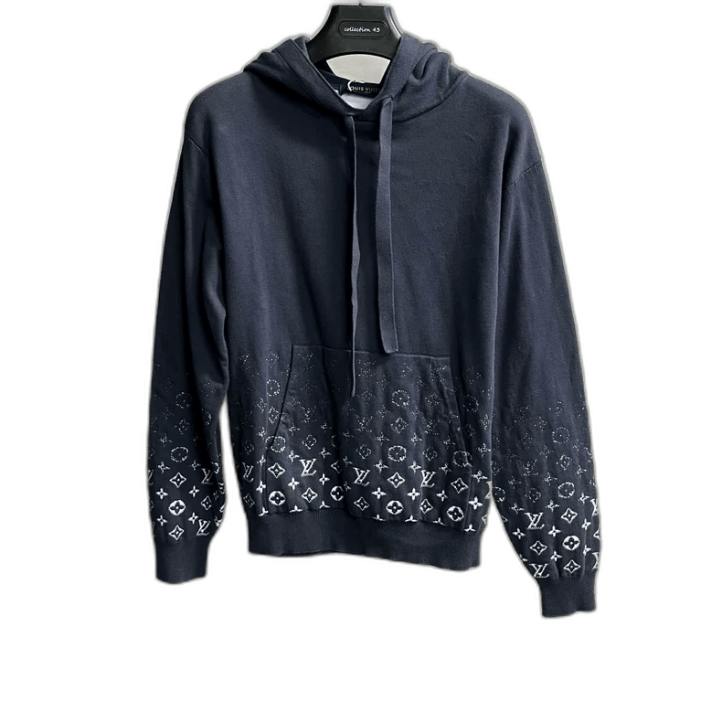 Louis Vuitton Louis Vuitton Blue Logo Print Hoodie Size US S / EU 44-46 / 1 - 1 Thumbnail