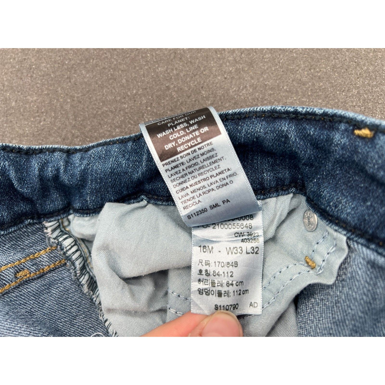 Levi's Levi’s Signature Jeans Men’s 16M W33 L32 Mid Rise Straight S Size US 33 - 6 Thumbnail